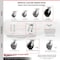 Service Caster 8 Inch Kingpinless Polyolefin Wheel Caster Swivel Locks 2 Rigid SCC, 2PK SCC-KP30S820-POR-BSL-2-R-2 - alternate 7